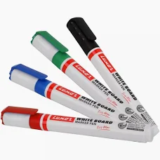 Luxor White Board Refillable Marker (Black, Blue, Red, Green) -(Pack of 1)